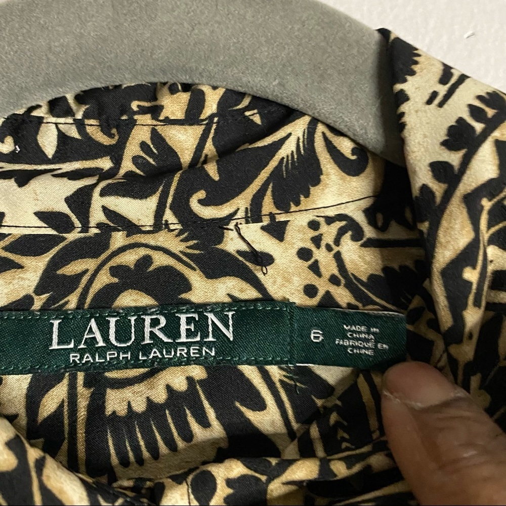 Lauren Ralph Lauren Women’s Paisley Button Down Shirt - Picture 2 of 8